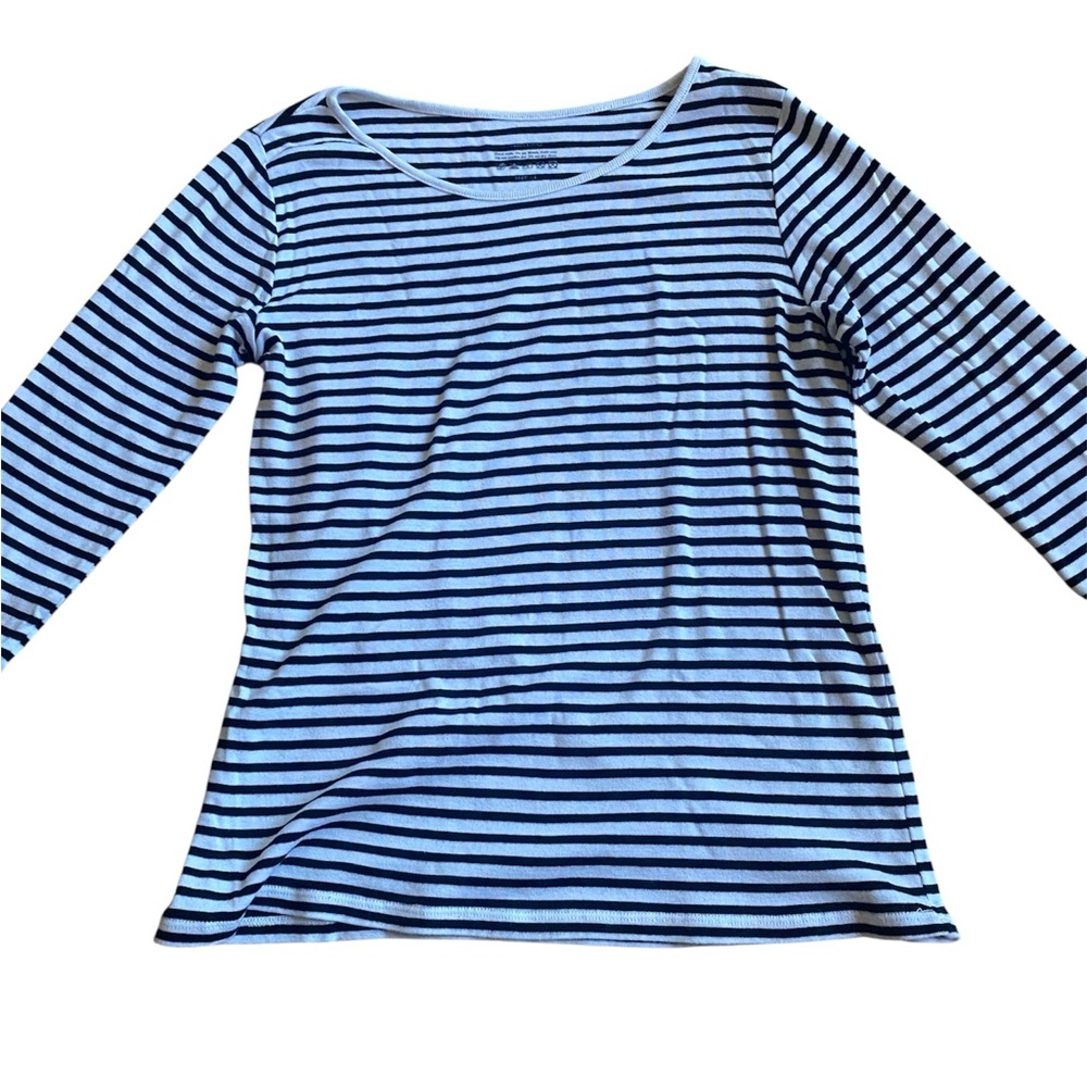 Striped Women's Top - Black and White